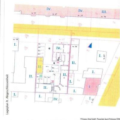 Lageplan lt. Abgeschlossenheit
