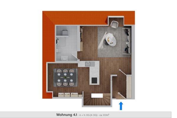 Maisonette-Wohnung 4.1