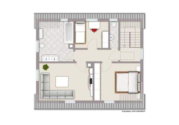 Grundriss Wohnhaus 1. OG