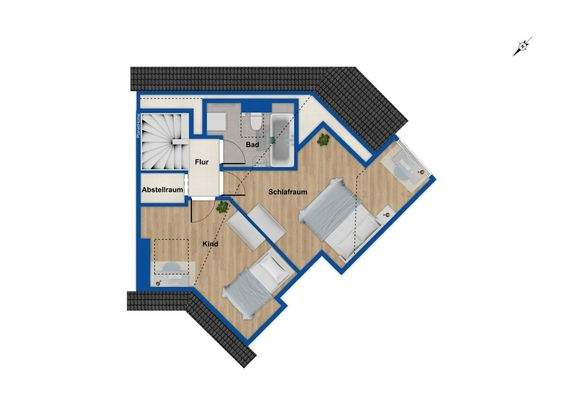 Grundriss Wohnung Dachgeschoss