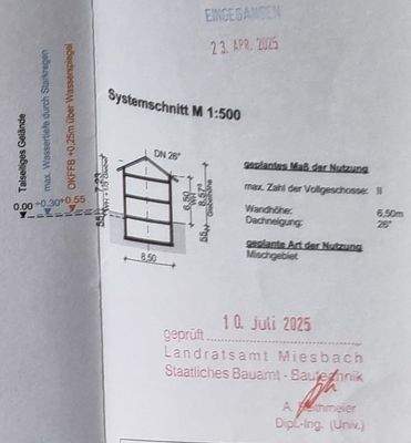 gen Vorbescheid Plan