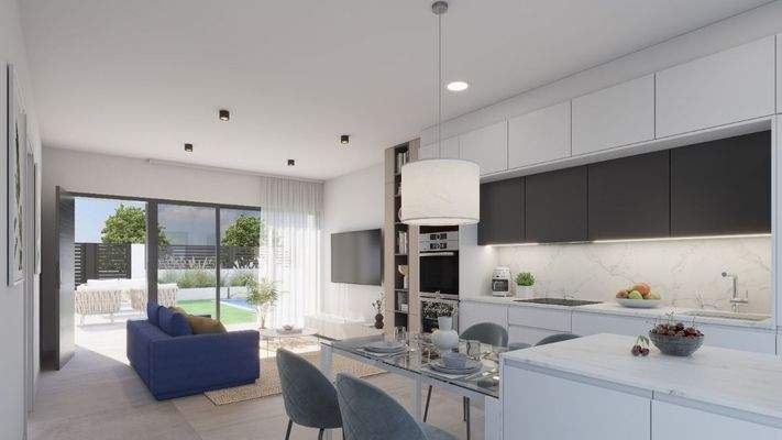 Küche und Essbereich