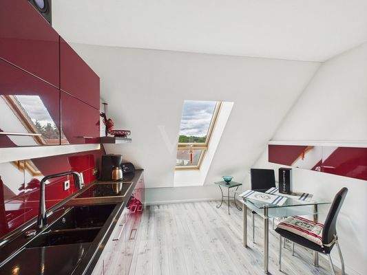 Einbauküche im Dachgeschoss