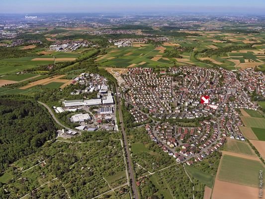 Schwaikheim aus der Luft