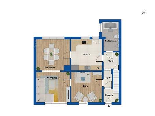 Grundriss EG Hausnummer 10