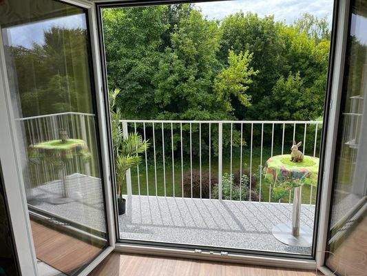 Balkon, frisch saniert