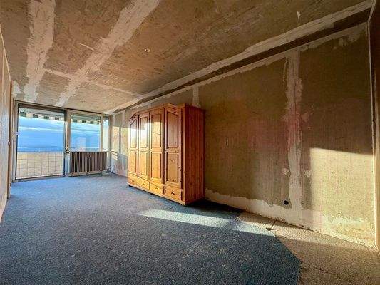 Schlafzimmer, Zugang zum Balkon 