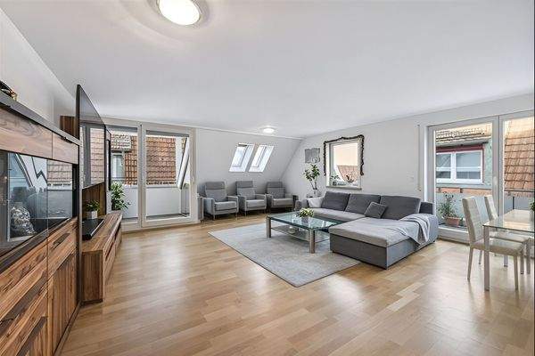 Visualisierung Wohn- und Esszimmer