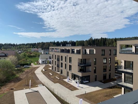 Blick auf Haus 1