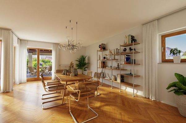 Essen im EG Einrichtungsbeispiel