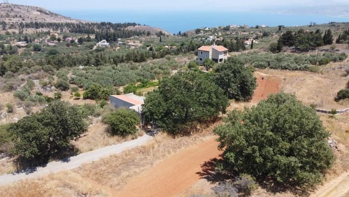 Kreta, Sellia im Apokoronos: Grundstück mit Meerblick in Sellia zu verkaufen