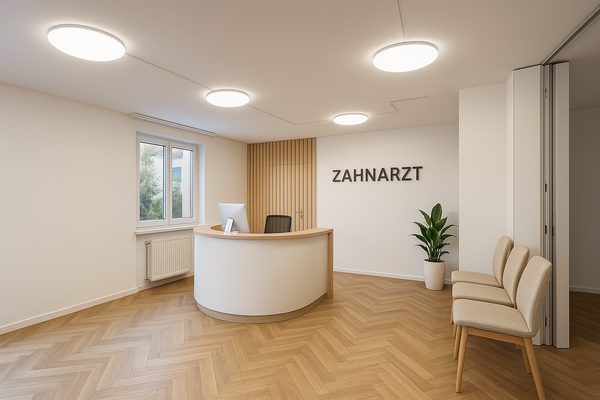 Zahnarzt Empfang Beispiel