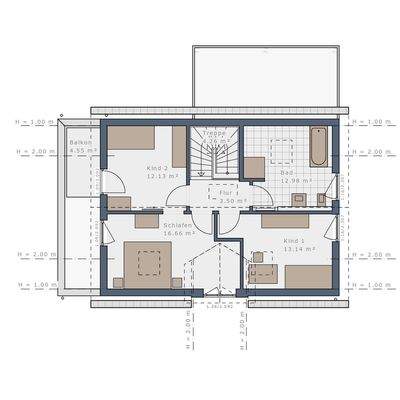 Grundriss Obergeschoss