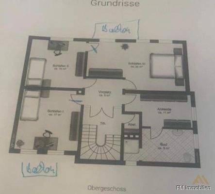 Grundriss Obergeschoss