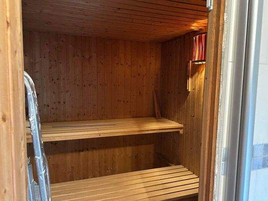 Sauna im Bad Obergeschoß integriert