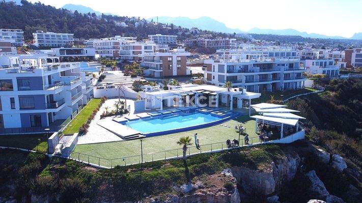 Apartments with Unblocked Sea and Mountain Views in Girne