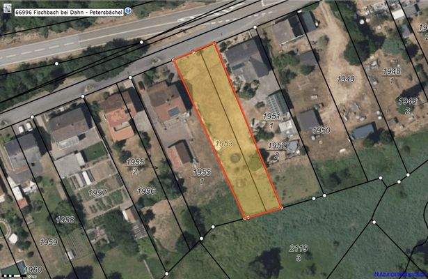 Lageplan-Topo_Petersbächel_1952-2_1953