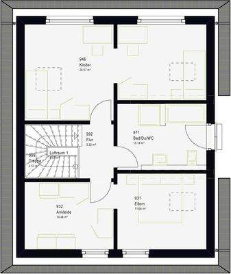 Grundriss Dachgeschoß