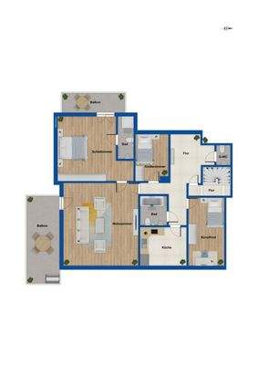 Grundriss 1. Obergeschoss