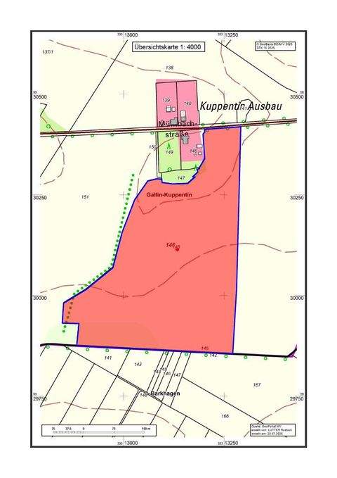 Gallin-Kuppentin Bauernhöfe, Landwirtschaft, Gallin-Kuppentin Forstwirtschaft