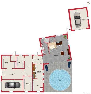 Grundriss Nebengebäude