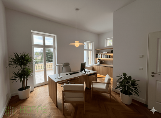 Büro (Einrichtungsbeispiel KI generiert)