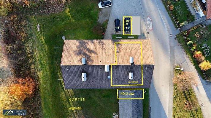 Moderne 3-Zimmer-Eigentumswohnung - Ansicht von oben