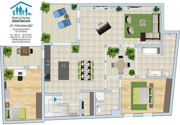 Leben auf einer Ebene