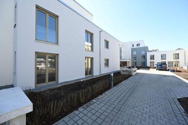 Schlafzimmer mit Gartenzugang