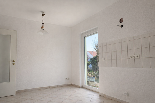 Küche leer Zugang zum Garten