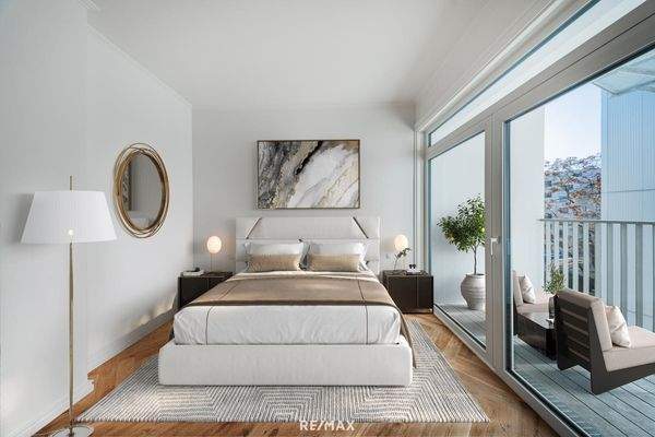 Schlafzimmer mit Loggia