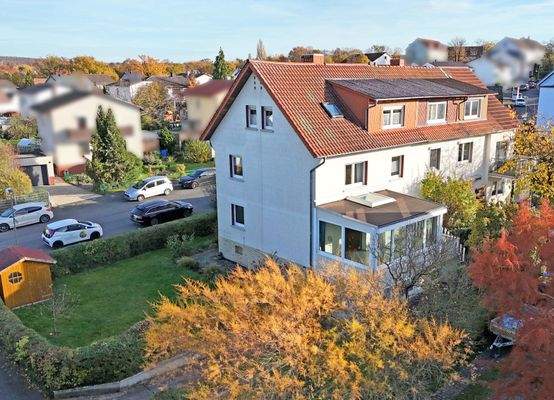 Rückansicht des Hauses