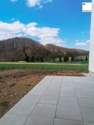 Ausblick von der Terrasse