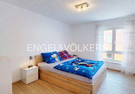 Gut geschnittenes Schlafzimmer