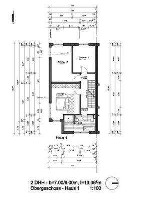 Obergeschoss Haus links