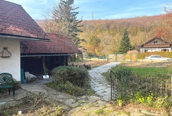 Gartenhaus und Carport, Ausrichtung Nordwest