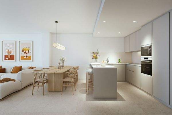 Wohn- und Essbereich mit Küche