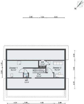 Grundriss Spitzboden