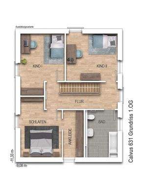 Grundriss Obergeschoss