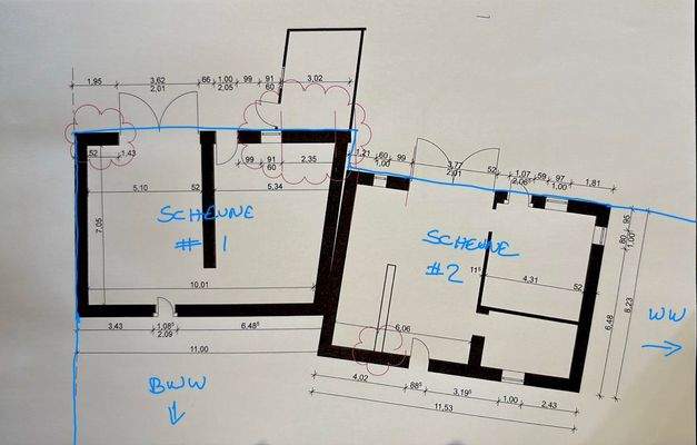 Detail Abriss Scheunen