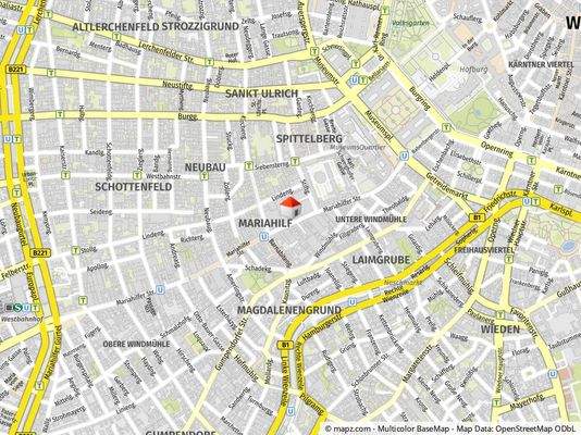 Geolyzer Kartenausschnitt