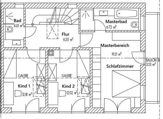 Grundrissplan Obergeschoss