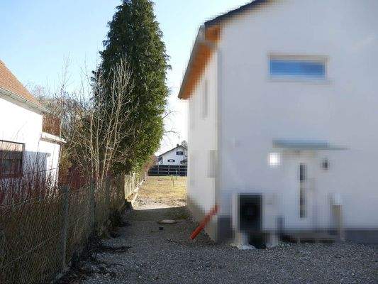 Zufahrt zum Grundstück