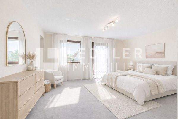 Schlafzimmer (virtuell möbliert)