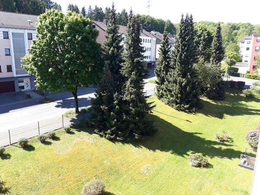 Aussicht aus Wohn - und Schlafzimmer