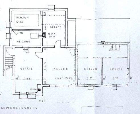 Grundriss Kellergeschoss