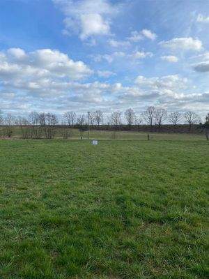 Blick vom Feld aus Grundstück