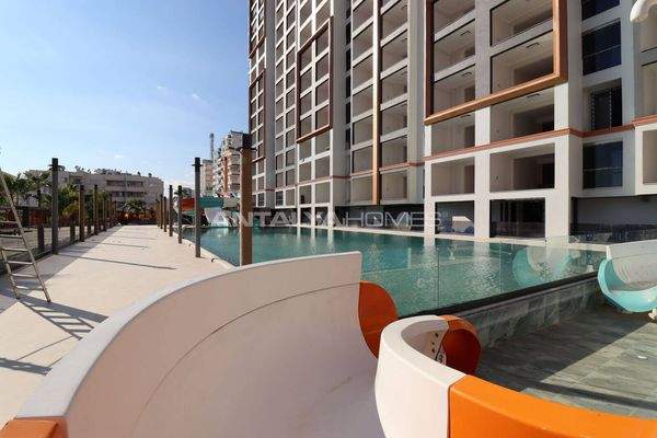 Properties For Sale in a Complex with Aquapark in Mersin