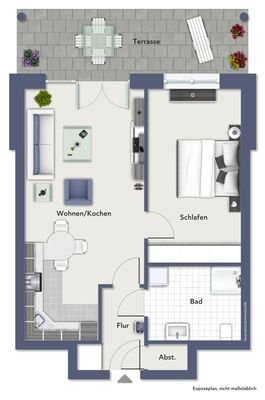 Grundriss Wohnung 2