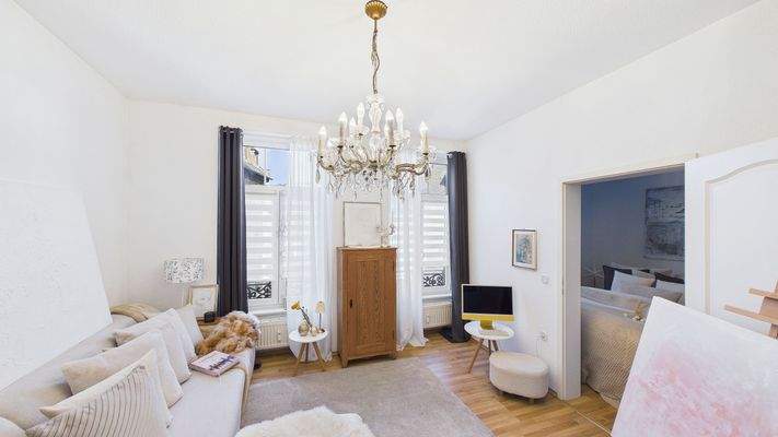 Wohnzimmer 2. OG stilvoll eingerichtet